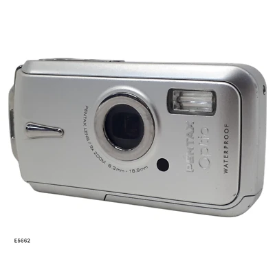 Pentax Optio W10 Water Proof 6MP 3x Zoom Digital Compact Camera UNTESTED E5662 - Image 1 of 4