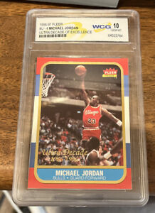 Fleer Michael Jordan Basketball Rookie ungraded Sports Trading 