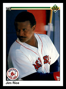 1990 Upper Deck Jim Rice HOF Boston Red Sox #373 Centered Mint