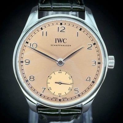 IWC Portugieser Automatic 40 Salmon Dial Stainless Steel 40mm IW358313-Full Set - Image 1 of 4