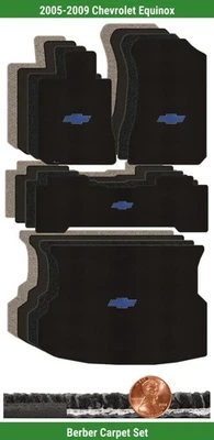 Conjunto de tapete berbere personalizado para Chevrolet Equinox 05-09 com logotipo (4 peças) #CHO - Imagem 1 de 4