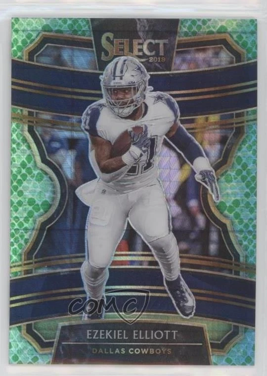 2019 Panini Select Concourse Tmall Dragon Scale Prizm /88 Ezekiel Elliott #74 - Image 1 of 2
