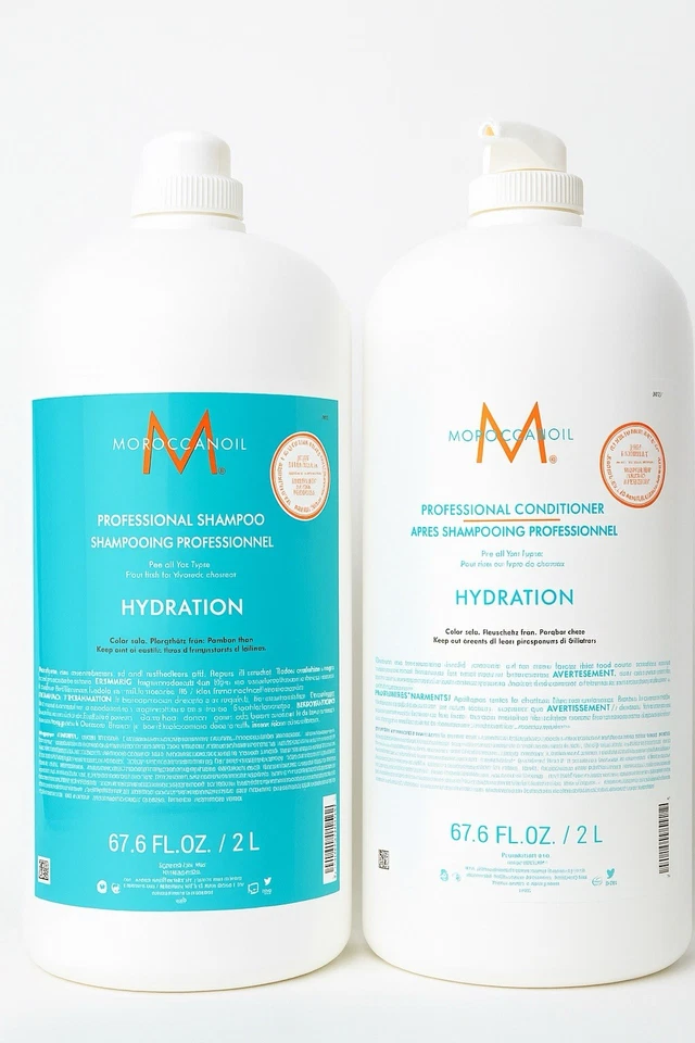 Moroccanoil Professional Hydration Shampoo & Conditioner 67.6 oz/2 Liter Duo Set - Image 1 of 1