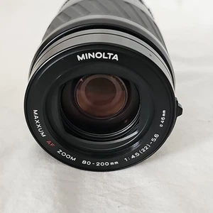 Minolta Maxxum AF Zoom 80-200mm f4.5-5.6 Zoom Lens Excellent Condition - Picture 1 of 9
