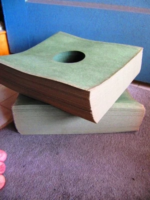 New 200x Great 10" RECORD SLEEVES 78 RPM Green Storage Jazz Blues Opera inch - Image 1 of 4