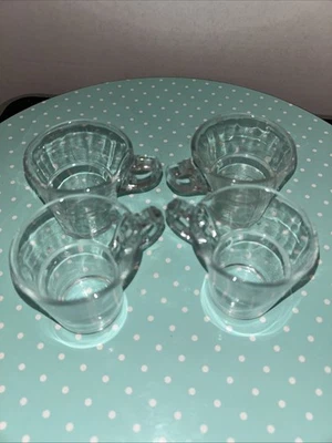 Duralex Glass Espresso Demitasse 3 Excelente 4to Gratis/Chip Hecho en Francia Foto 1 de 4