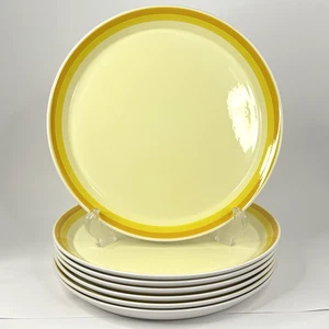 Juego de 7 platos de cena cítricos Mikasa Playmates amarillo años 70 C4362 Japón MCM de colección - Imagen 1 de 15