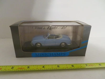 Mini Champs Minichamp Collection Volkswagen Karmann Ghia cupé azul claro 1:43 sin usar, en caja Foto 1 de 4