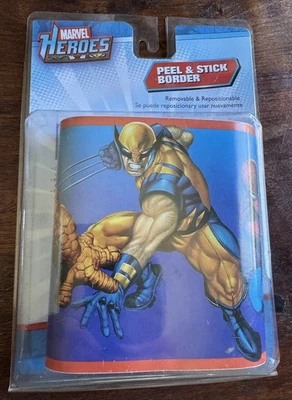 Marvel Heroes Peel & Stick Room Border Reusable 5" X 15 FT New Sealed! - Image 1 of 4