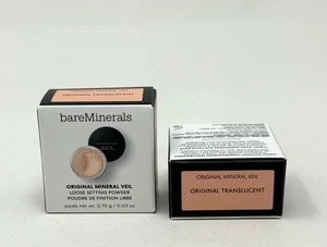 2 Bare Minerals Mineral Veil Loose Setting Powder Original Translucent MINI Size - Picture 1 of 1