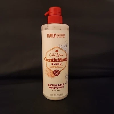 Jabón corporal exfoliante Old Spice GentleMan's Blend, 18 fl oz, sal marina del Himalaya  Foto 1 de 4