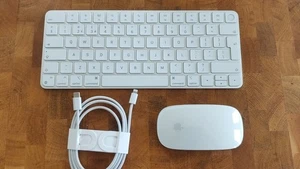 Apple Magic Keyboard with Touch ID A2449 & Magic Mouse 2 + Cable Genuine - Afbeelding 1 van 4