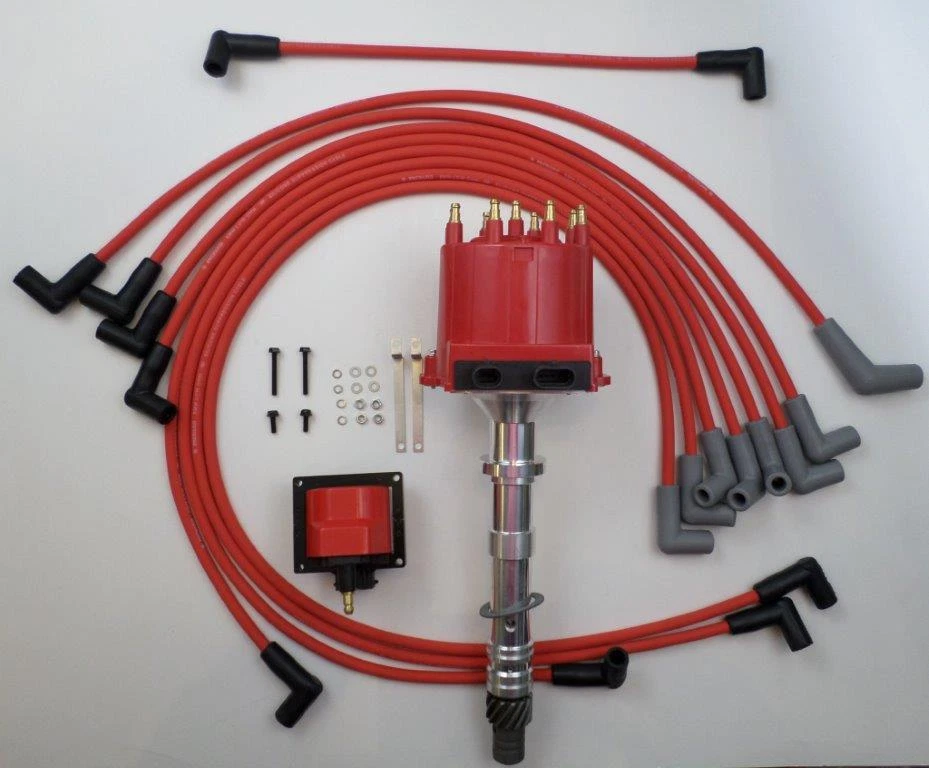 DISTRIBUIDOR CHEVY CORVETTE 1985-1991 5,7 L 350 TPI + BOBINA + CABLES DE BUJÍA ROJOS Foto 1 de 1