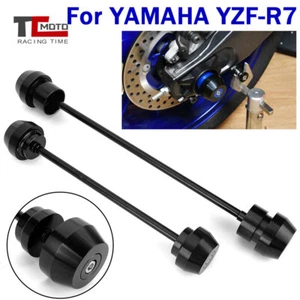 Front Rear Axle Fork Crash Protector Slider Stand Screw For Yamaha YZF R7 21-23 - Foto 1 di 11