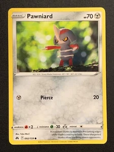 Pawniard | 092/159 | Común | SWSH: Crown Zenith | JCC Pokémon - Imagen 1 de 3