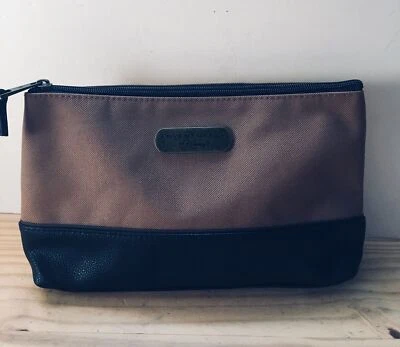 Adventures by Disney Collection Canvas Brown Travel Zip Pouch Makeup Storage Bag - Image 1 of 4