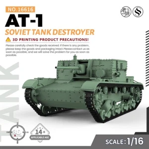 SSMODEL SS16616 1/16 Kit Modelo Militar Destructor de Tanques Soviético AT-1 SIN ETIQUETAS - Imagen 1 de 5