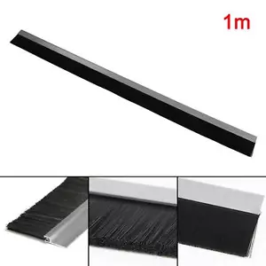 50mm Bürstendichtung Alu Profil Türbürste Profil Türbesen 1m Streifenbürste - Bild 1 von 12