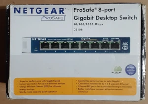 Netgear Prosafe 8-Port Gigabit Desktop Switch GS108 Originalverpackt - Bild 1 von 6