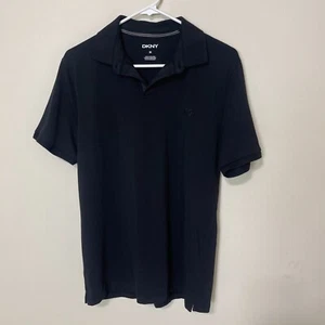 DKNY Herren Classic Fit Kurzarm Lifestyle Poloshirt Kragen Schwarz Medium - Bild 1 von 8
