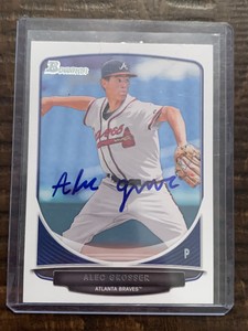 Alec Grosser Autograph 2013 Bowman Card BDPP79 Atlanta Braves 
