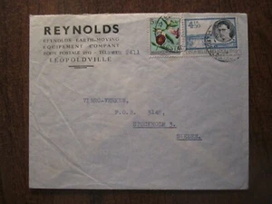 1956 BELGIAN CONGO LEOPOLDVILLE COVER - Picture 1 of 2