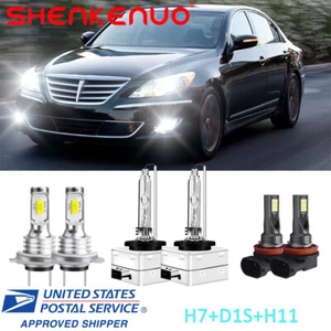 Faro de xenón alto/lo+niebla LED HID para Mercedes-Benz S550 2007-2010 - Imagen 1 de 12