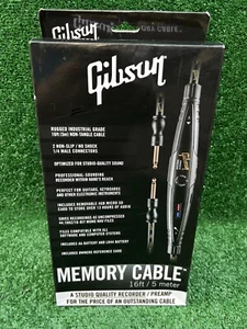 Gibson GC-R05 Cavo di Memoria, Registratore Digitale Qualità Studio 16ft/5m, Mai Usato. - Foto 1 di 14