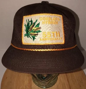 Vintage DOEBLER'S HYBRIDS 55th Anniversary 80s Hat Cap Snapback K-Products USA - Picture 1 of 9
