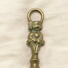 ANTIQUE OLD PIXIE IMP GOOD LUCK VINTAGE BRASS TOASTING FORK 