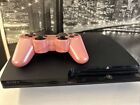 PS3 console W/ Cords & Sony Pink dualshock controller OE PlayStation 3 *TESTED*