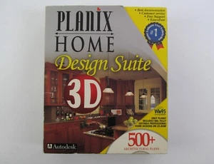 Autodesk Planix Home Design Suite 3D Software Windows 95 Vtg 90s New Open Box - Picture 1 of 9