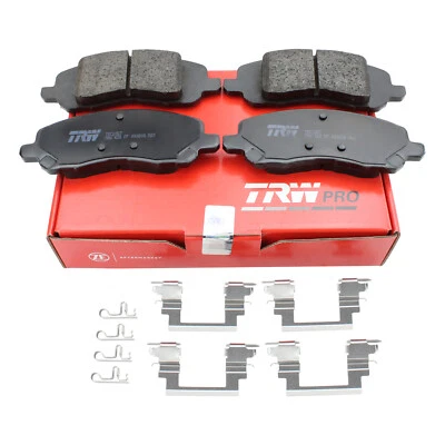 Juego de pastillas de freno de disco delanteras de cerámica TRW Pro para Chrysler Dodge Jeep Mitsubishi Foto 1 de 4