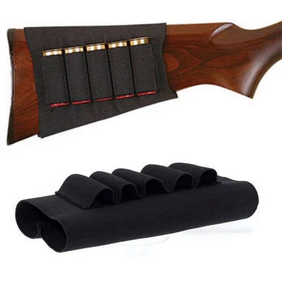 5 Rounds Shotgun Buttstock Shell Holder Ammo Tactical Holster for 12/20 Gauge - Image 1 of 4