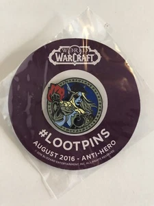 Pin antihéroe Lootcrate Loot Crate Lootpin World of Warcraft agosto 2016 (BNIP) - Imagen 1 de 2