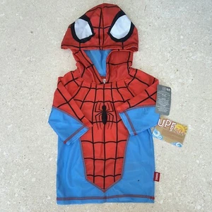 New Disney Store Spider-man Swim Shirt Boys Size 5/6 - Picture 1 of 3