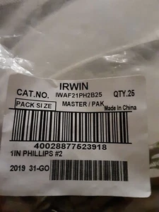 (25-Pack) Insert Bit Phillips IWAF21PH2B25 new in package - Imagen 1 de 2