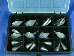 28 Piombi legering BM pera e goccia 25/40gr (leggi testo)+ scatola antiurto - Picture 1 of 2