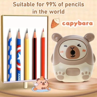 temperamatite manuale Capybara temperamatite ricompense regalo per scuola - Immagine 1 di 4