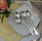 Vintage set of four Mix &amp; Match Silver Plate Dessert Spoons? .