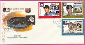 ag1581 - GRENADA - Postal History - FDC COVER - 1988 BASEBALL - Picture 1 of 1