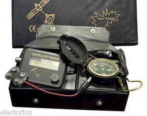 SATELLITE FINDER KIT With SIGNAL METER + COMPASS + 22K BATTERY SUPPLY - DISH LNB - Picture 1 of 6