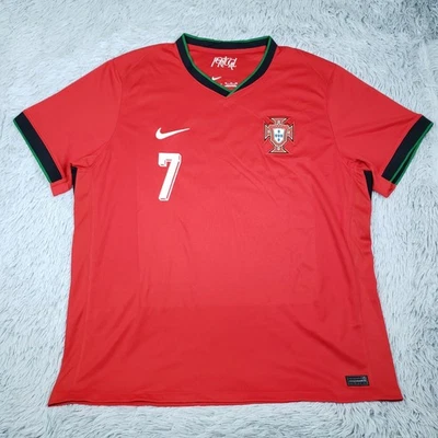 NUEVA Camiseta Nike 2024-2025 Portugal Home Réplica Hombres 2XL Ronaldo #7 Dri Fit Foto 1 de 4