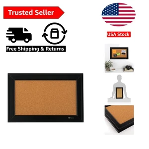Durable 11" x 17" Framed Cork Board - Versatile Message Board for Home & Office - Picture 1 of 8