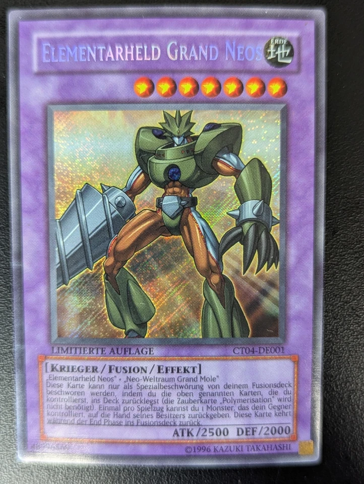Elementar-HELD Grand Neos CT04-DE001 Secret Rare EX DE YUGIOH - Bild 1 von 1