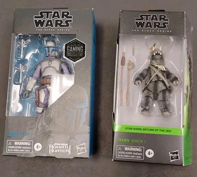 Star Wars Black Series Teebo Ewok y Jango Fett. Nuevo en caja. Imprescindible Foto 1 de 4