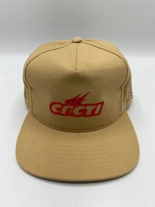 Travis Scott Cacti Logo Embroidered Beige Graphic Snapback Hat Cap One Size - Picture 1 of 9