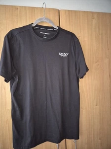 DKNY Donna Karan New York Men's T Shirt Medium-Large. Black Cotton - Picture 1 of 4