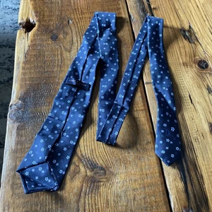 Genuine Louis Vuitton monogram Silk Tie Blue Flower Made In Italy - Picture 1 of 5