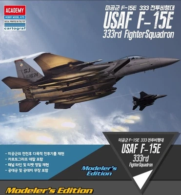 Academy Usaf F-15E 333Th Fighter Sq er'S Edition Kit 1:74 ACD12550 Modellino - Immagine 1 di 2